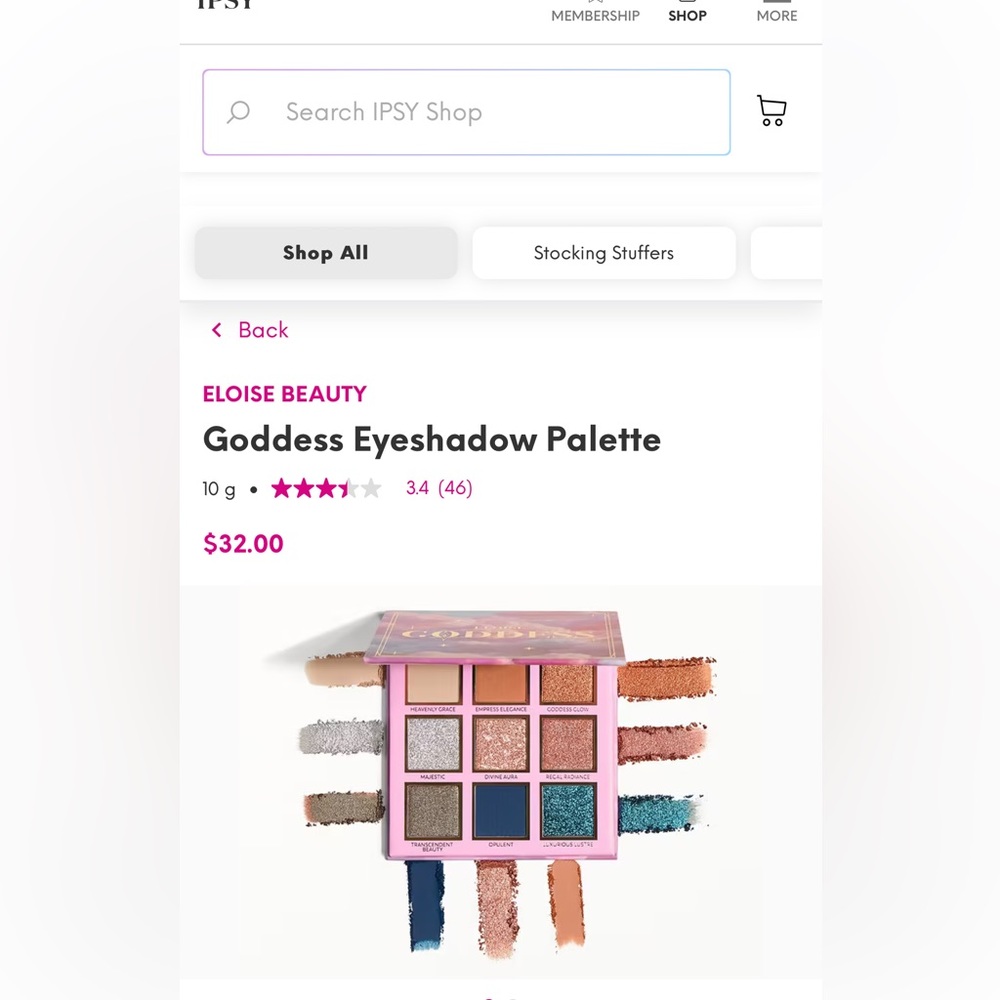 ELOISE BEAUTY
Goddess Eyeshadow Palette